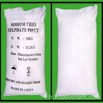 99% min thiosulfate de sodium granulaire